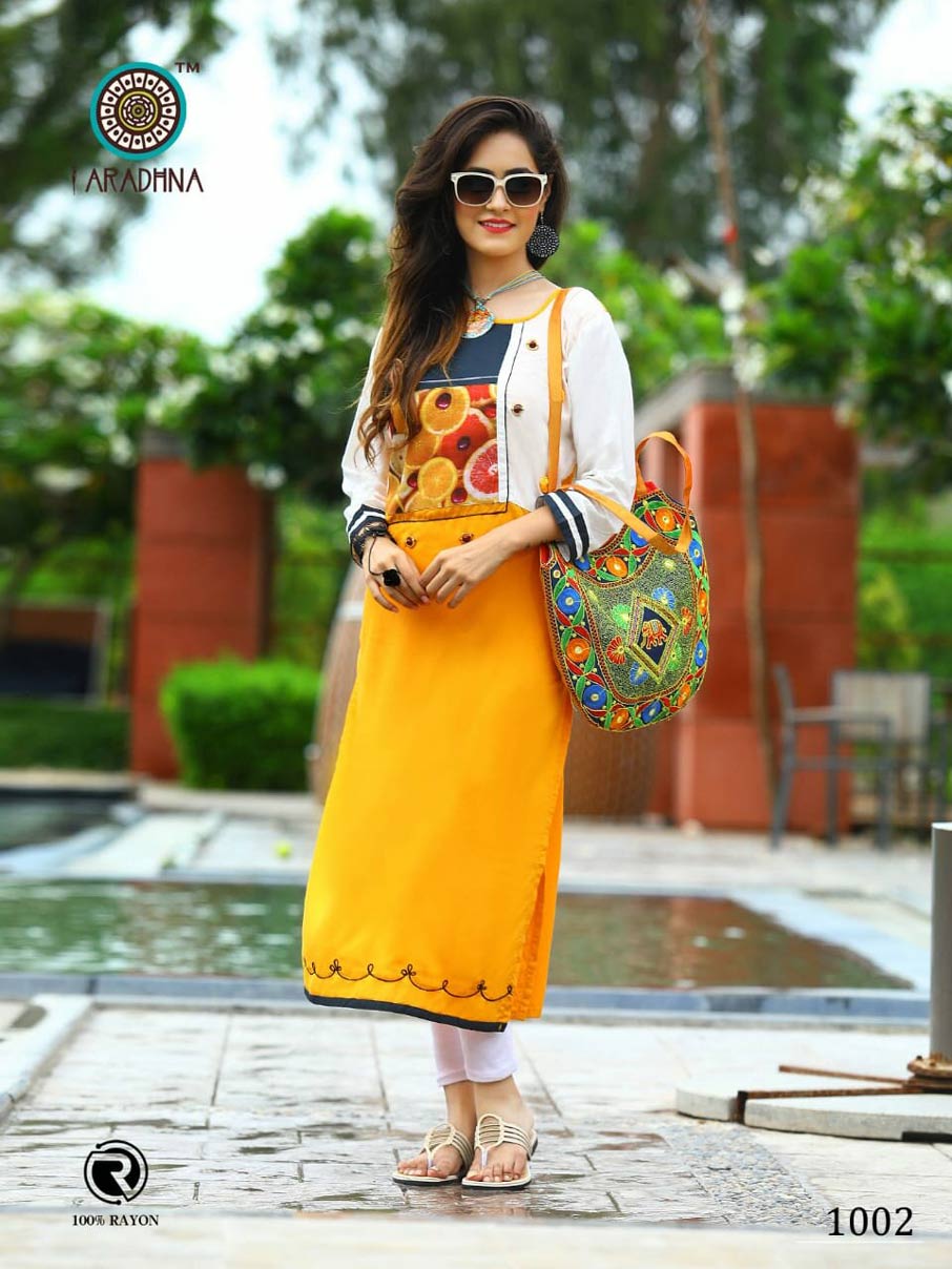Parrot Vol-5 Aradhna Heavy Rayon Kurti Suppliers Parrot Vol-5 Aradhna Heavy Rayon Kurti Suppliers